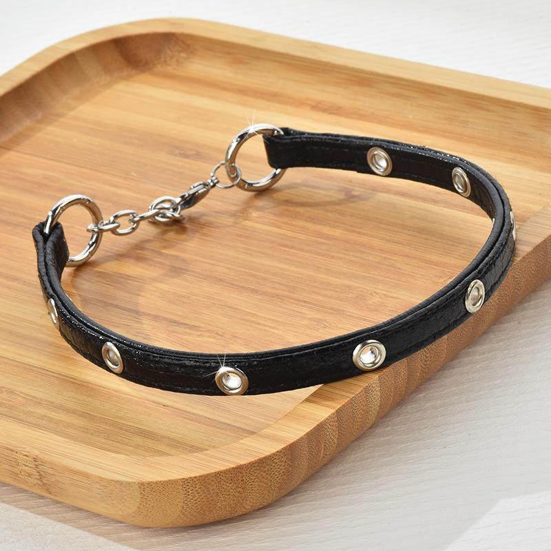 Choker ogrlica s geometrijskim stilom, mješavina materijala, paladij privjesak, Chopin lanac, marka Sui Jue