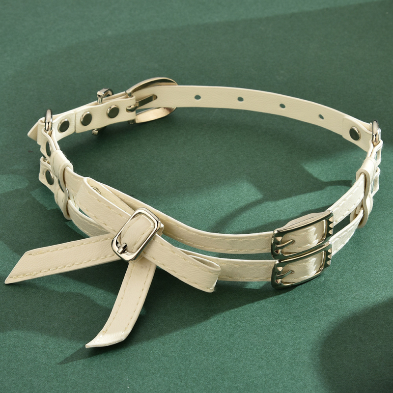 Fodros choker nyaklánc, kevert anyagok, arany medál, 41–50 cm, lánc típusú Chopard