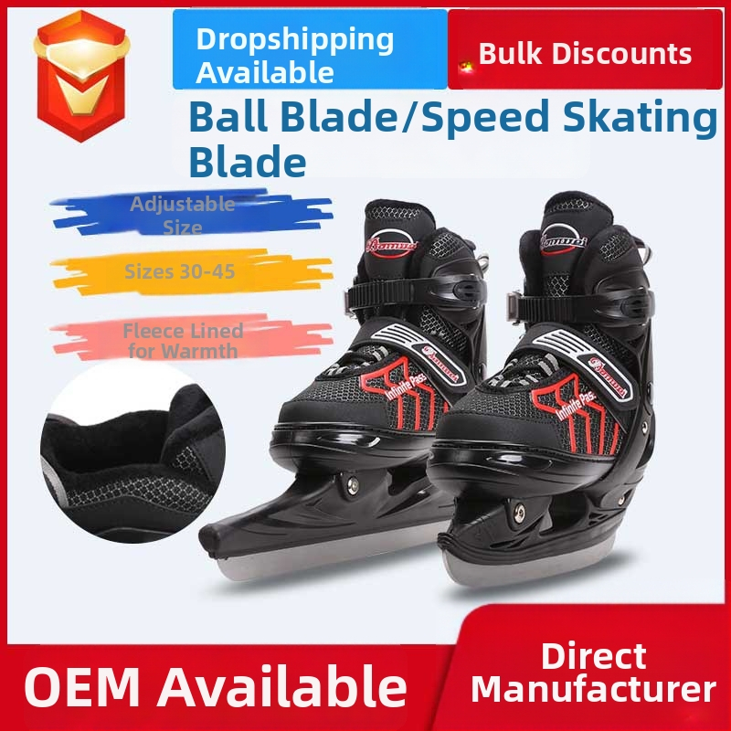 Topánky na krasokorčuľovanie – polomäkké horné, podrážka z PE s vysokou pevnosťou, čepeľ z vysokopevnostnej nehrdzavejúcej ocele, značka Companion Wei