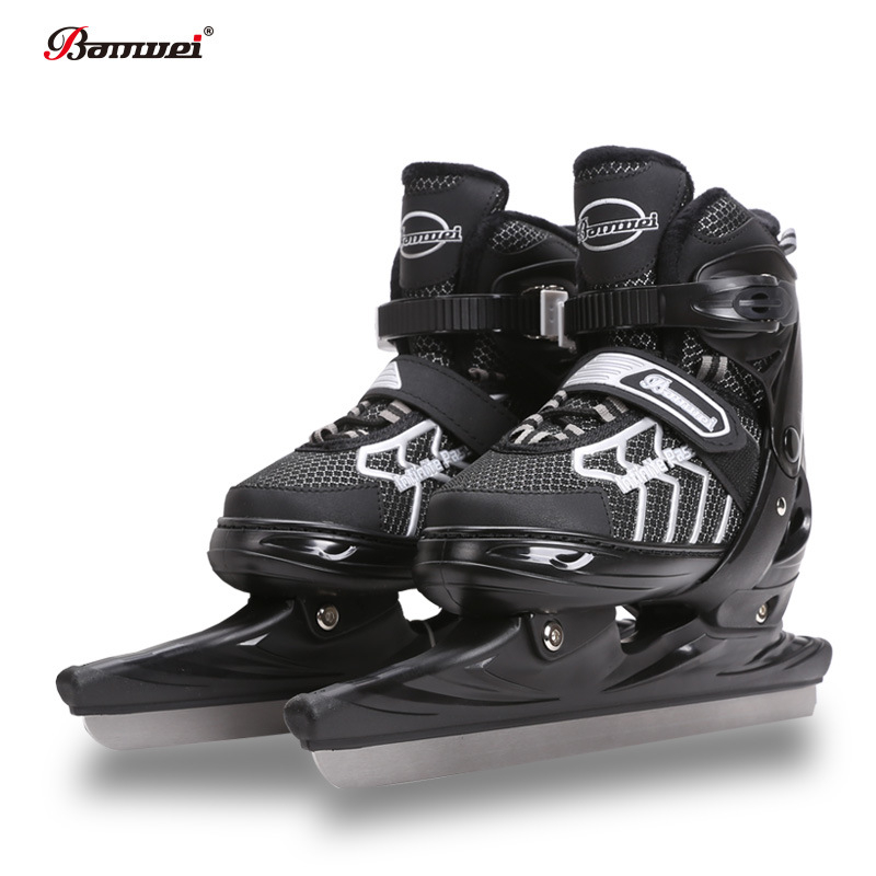 Műkorcsolyázó cipő – félpuha felsőrész, magas szilárdságú PE talp, magas szilárdságú rozsdamentes acél penge, Companion Wei márka