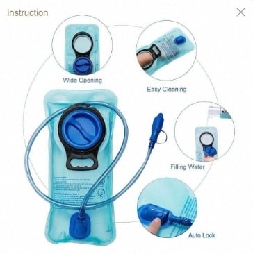 Εξωτερική Τσάντα Νερού 1,5 L PEVA – Ανεξάρτητο Δοχείο Νερού για Κατασκήνωση και Πεζοπορία