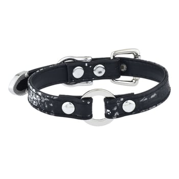 Колие Mingba: Геометричен дизайн със сърце-змия модел, смеси материали, висулка от сплав, кожена верижка