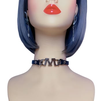 Колие с яка от сплав, текстов дизайн на висулката, унисекс, ключична верига, 20 g, Лято 2024