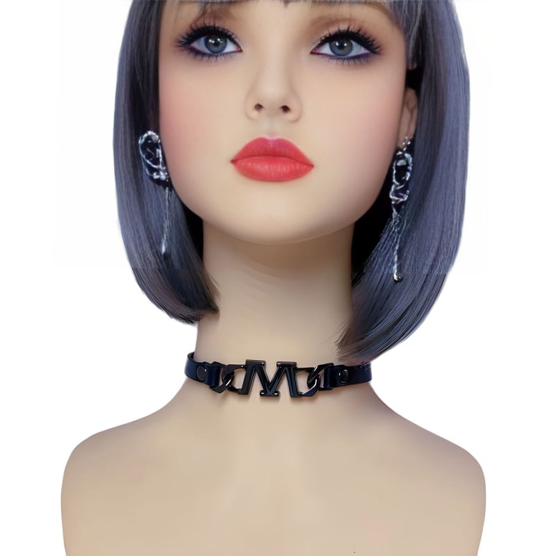 Колие с яка от сплав, текстов дизайн на висулката, унисекс, ключична верига, 20 g, Лято 2024