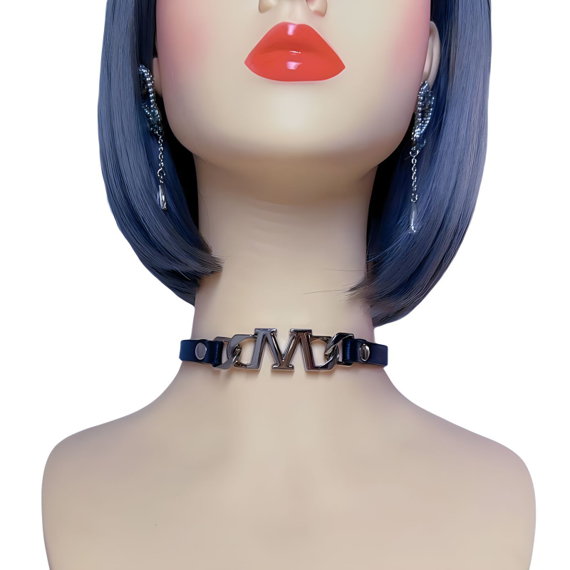 Колие с яка от сплав, текстов дизайн на висулката, унисекс, ключична верига, 20 g, Лято 2024