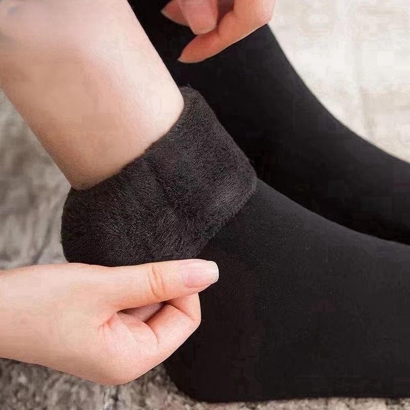 Hózoknik: meleg téli zoknik fleece-béléssel, vastag, uniszex férfiak és nők számára (Márka: other; Anyag: d'f'g)