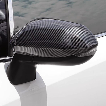 Capac oglindă retrovizoare pentru Toyota Sienta a zecea generație, cadru cu aspect fibră de carbon, marcă Hottop/Tanglian