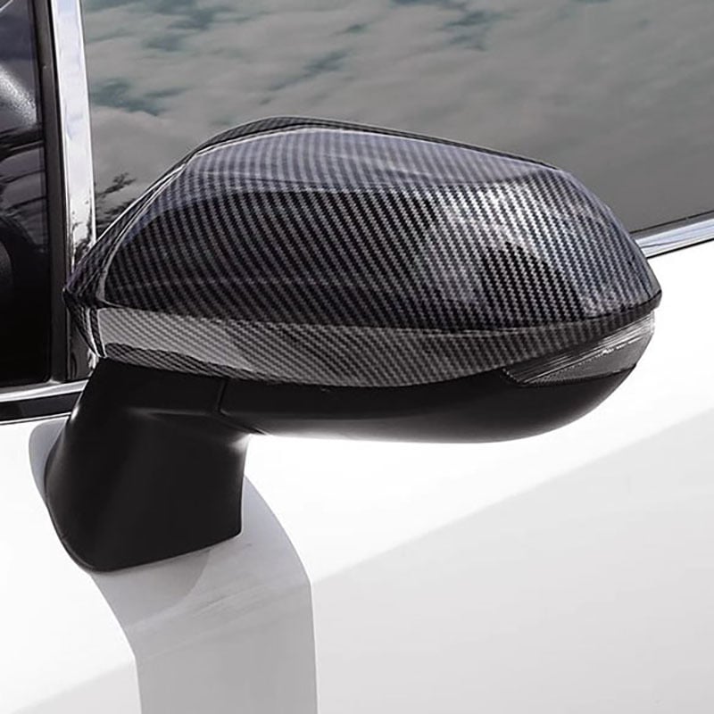 Capac oglindă retrovizoare pentru Toyota Sienta a zecea generație, cadru cu aspect fibră de carbon, marcă Hottop/Tanglian