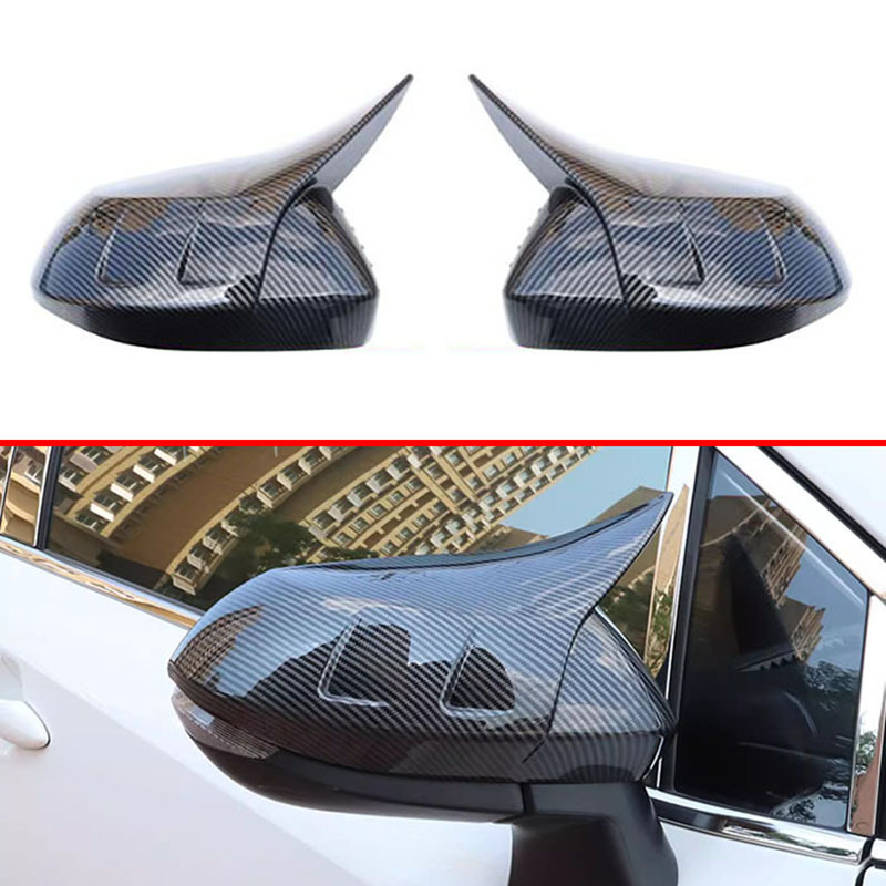 Capac oglindă retrovizoare pentru Toyota Sienta a zecea generație, cadru cu aspect fibră de carbon, marcă Hottop/Tanglian