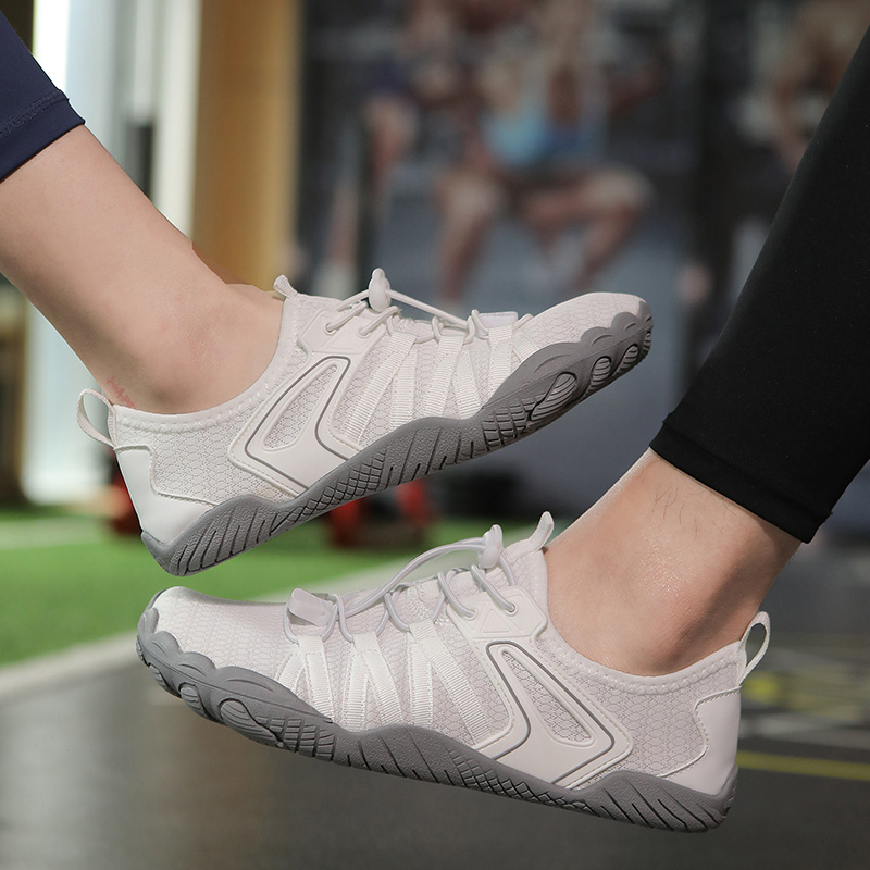 Unisex εσωτερικά αθλητικά παπούτσια με ελαστικό κλείσιμο, αντιολισθητικά, χαμηλό ύψος, δίχτυωτό πάνω μέρος, σόλα από φυσικό καουτσούκ για γιόγκα και τρέξιμο