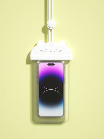 CHAMUNI εξωτερική αδιάβροχη θήκη για κινητό με οθόνη αφής – TPU, 7.8 L, εκτύπωση λογότυπου, για κατάδυση, ορειβασία, αλιεία, ιππασία