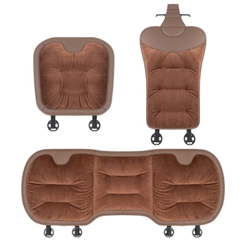 Autóülésvédő téli plüss, selyemszál töltéssel, sík, könnyed luxus stílus, flanel felület, Yuexonsa yueting