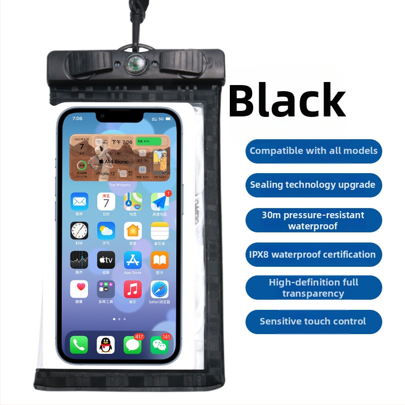 Vodootporna torbica za telefon oko vrata – za aktivnosti na otvorenom i plivanje, Materijal ABS+PVC, Marka Xing Star, Stil Fashion Leisure, Univerzalna kompatibilnost s telefonima