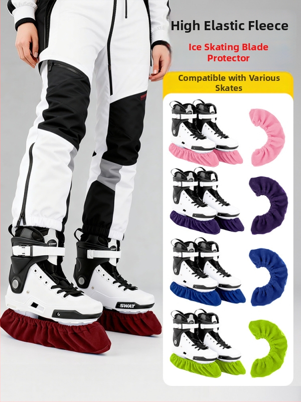 Ochranné návleky na ľadové topánky, štýl 302, MAKINO FOX — horná látka fleece, podrážka z webbingu, ochrana čepele