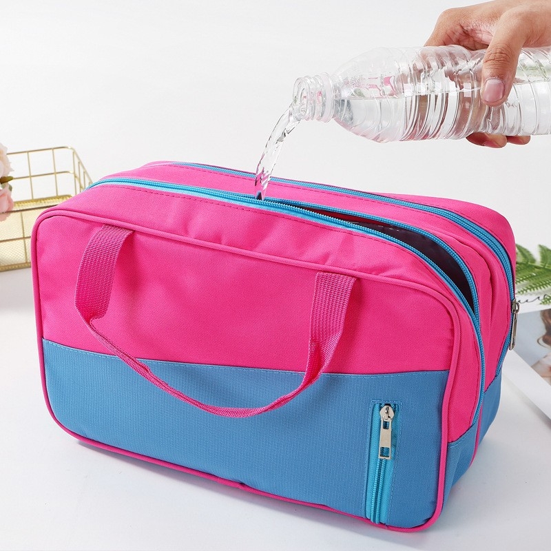 Geantă de voiaj cu separare umed/uscată, pentru plajă și fitness (Caragana GS, formă cub, Oxford material, multifuncțională)