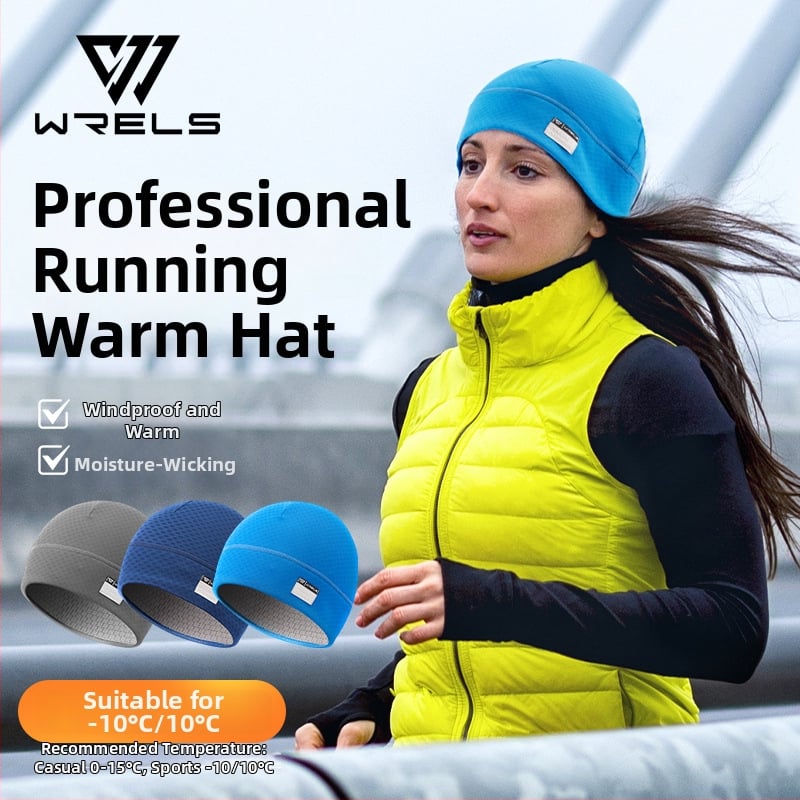Спортна шапка за бягане – дишаща, пот абсорбираща, антистатична, флисово подплатена, ветроустойчива
