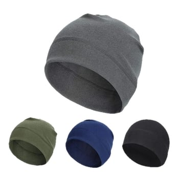 Спортна шапка за активни спортове + вътрешна шапка за каска (материал: акрилно влакно; унисекс за възрастни; възможност за печат на лого; подходящи за каране, бягане и ски)