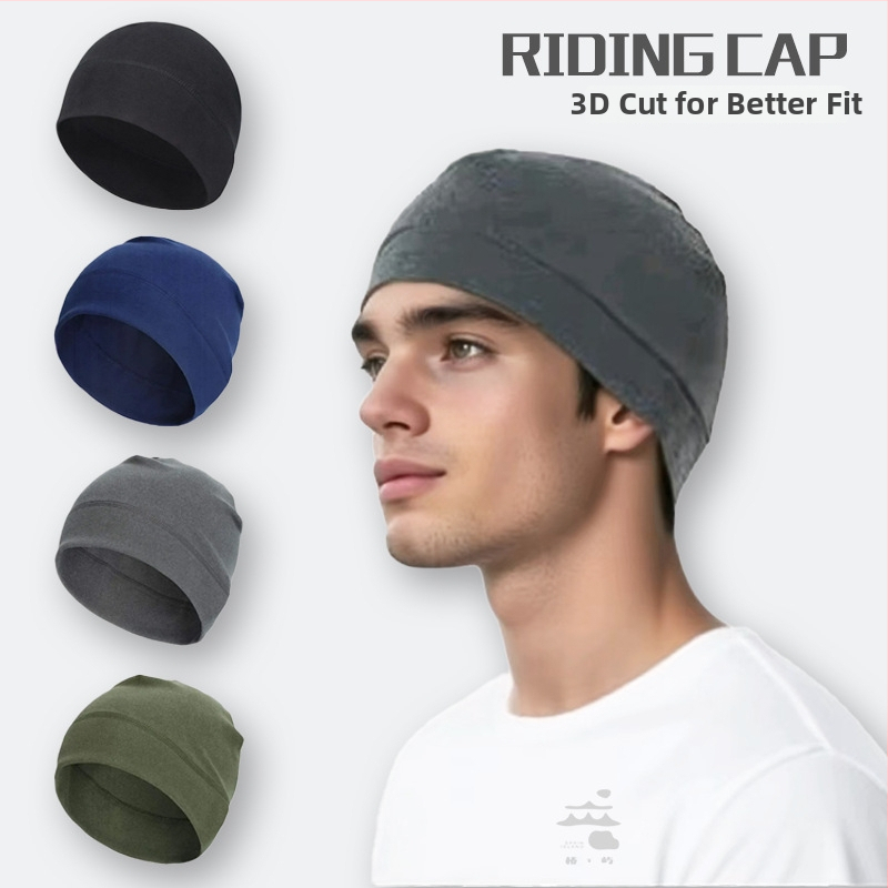 Športová čiapka pre vonkajšie zimné športy + vnútorná čiapka na prilbu (materiál: akrylové vlákno; unisex pre dospelých; možnosť potisku loga; vhodné pre jazdu na bicykli, beh a lyžovanie)