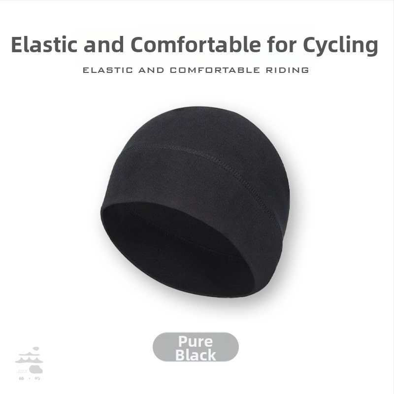 Športová čiapka pre vonkajšie zimné športy + vnútorná čiapka na prilbu (materiál: akrylové vlákno; unisex pre dospelých; možnosť potisku loga; vhodné pre jazdu na bicykli, beh a lyžovanie)