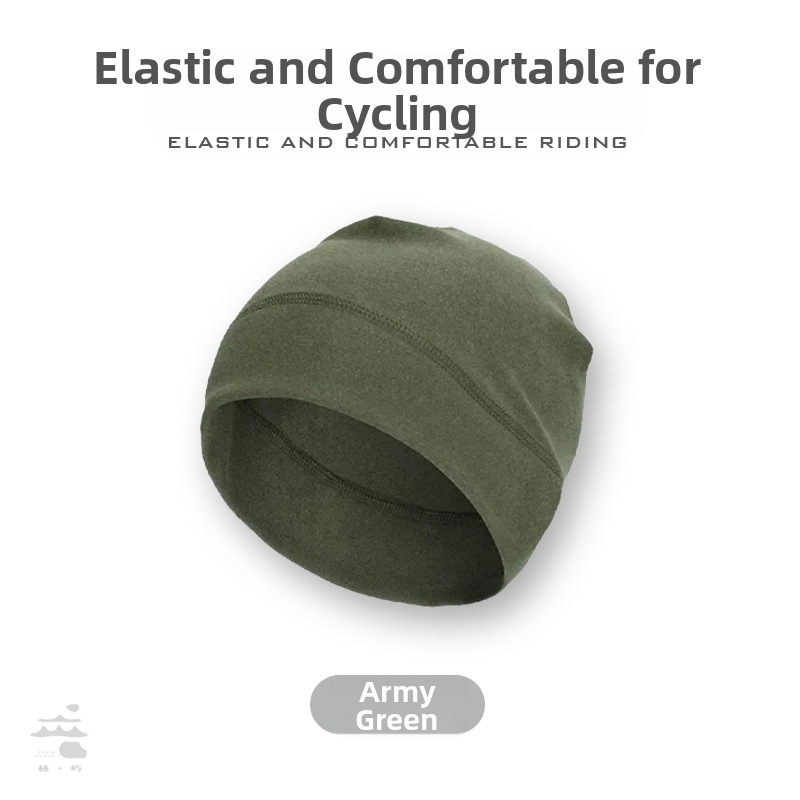 Športová čiapka pre vonkajšie zimné športy + vnútorná čiapka na prilbu (materiál: akrylové vlákno; unisex pre dospelých; možnosť potisku loga; vhodné pre jazdu na bicykli, beh a lyžovanie)