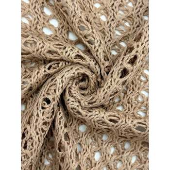 Женско плажно облекло за защита от слънцето, свободен силует, дантелени отвори; плат: полиестер; състав: полипропилен