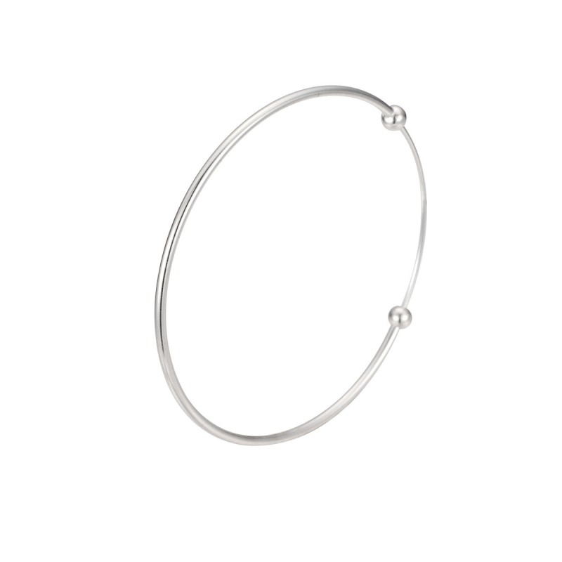 Brățară din argint S925, minimalistă pentru femei, design geometric, placare electrolitică, posibilitate de personalizare