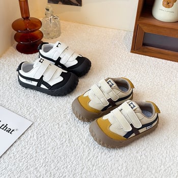 Gyerekeknek készült futócipő Velcro-zárral, könnyű mikroszálas felsőrész, gumírozott talp, uniszex mindennapi viselet