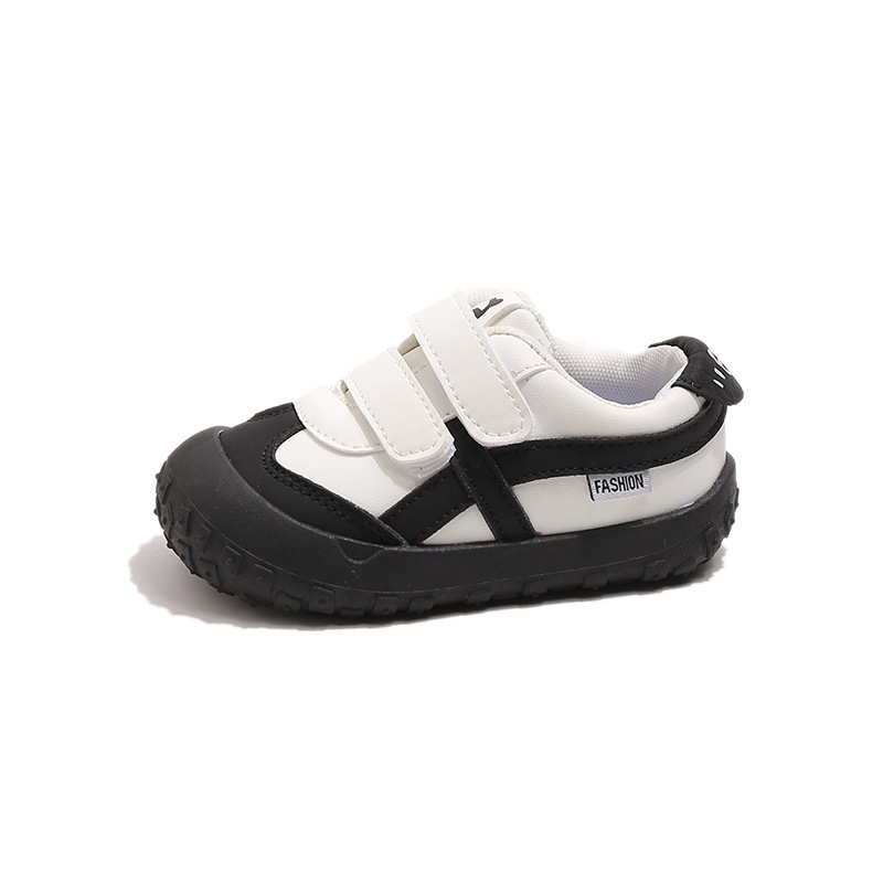 Gyerekeknek készült futócipő Velcro-zárral, könnyű mikroszálas felsőrész, gumírozott talp, uniszex mindennapi viselet