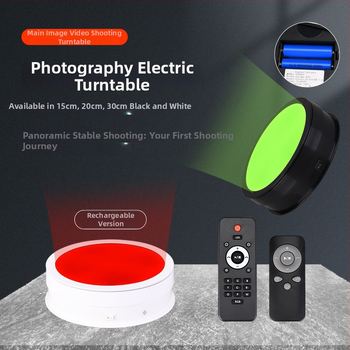 Stojan na zobrazenie výrobkov — ABS+PC, na fotografovanie výrobkov, hmotnosť 0,5 kg, značka Electric turntable