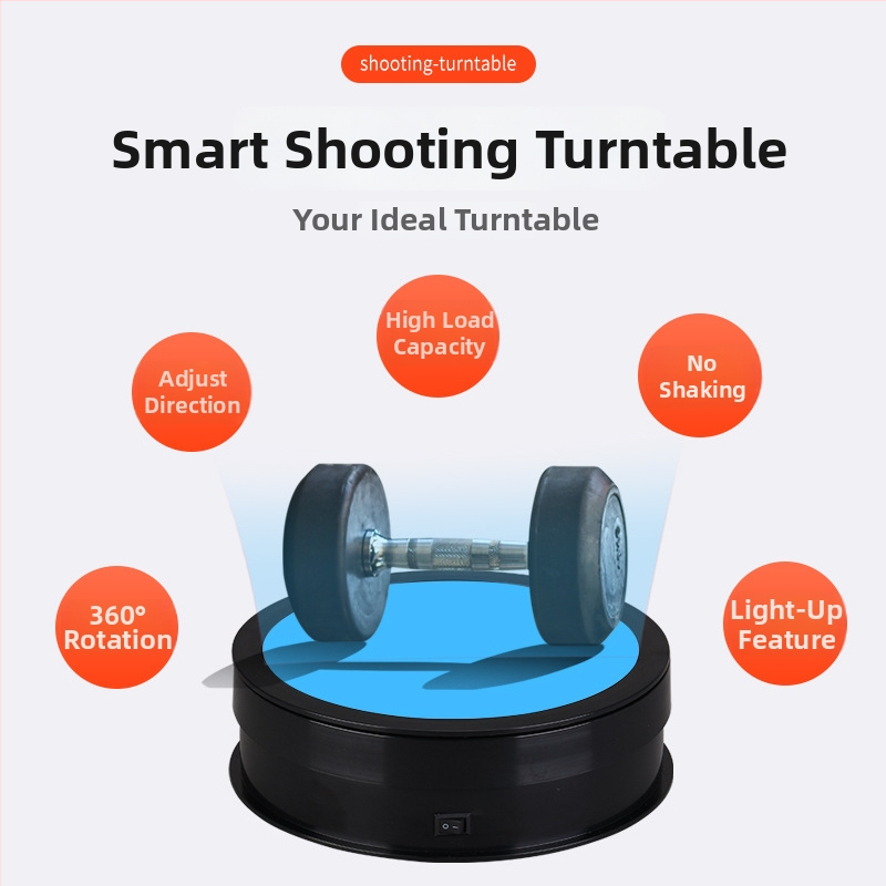 Stojan na zobrazenie výrobkov — ABS+PC, na fotografovanie výrobkov, hmotnosť 0,5 kg, značka Electric turntable