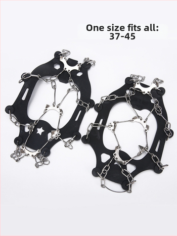 Κράμπον για υπαίθριες πεζοπορίες και ορειβασία, ανοξείδωτος χάλυβας, 8/13/18 δόντια, αντιολισθητική πρόσφυση, ενισχύει τη σταθερότητα