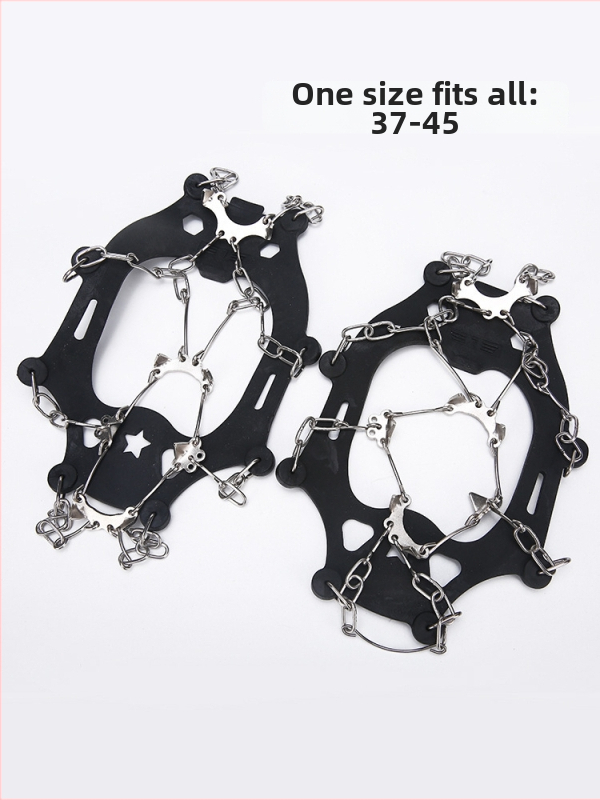 Κράμπον για υπαίθριες πεζοπορίες και ορειβασία, ανοξείδωτος χάλυβας, 8/13/18 δόντια, αντιολισθητική πρόσφυση, ενισχύει τη σταθερότητα