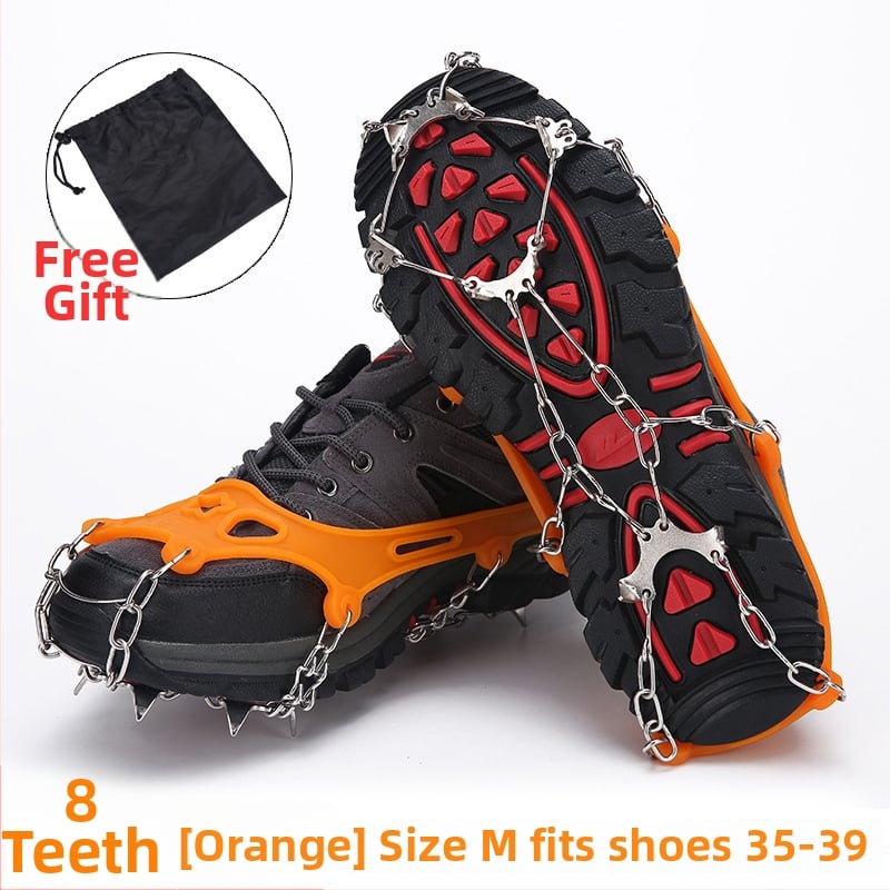 Κράμπον για υπαίθριες πεζοπορίες και ορειβασία, ανοξείδωτος χάλυβας, 8/13/18 δόντια, αντιολισθητική πρόσφυση, ενισχύει τη σταθερότητα