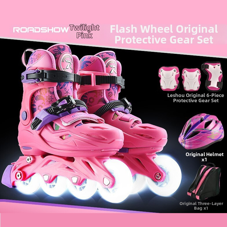 Gyerek görkorcsolya PU kerekekkel, egy soros kivitel, ROADSHOW/Le Xiu, uniszex