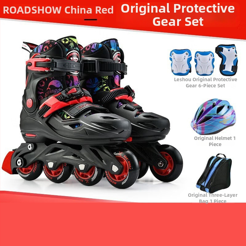 Gyerek görkorcsolya PU kerekekkel, egy soros kivitel, ROADSHOW/Le Xiu, uniszex