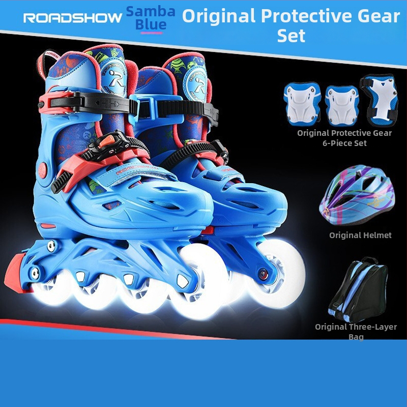 Gyerek görkorcsolya PU kerekekkel, egy soros kivitel, ROADSHOW/Le Xiu, uniszex