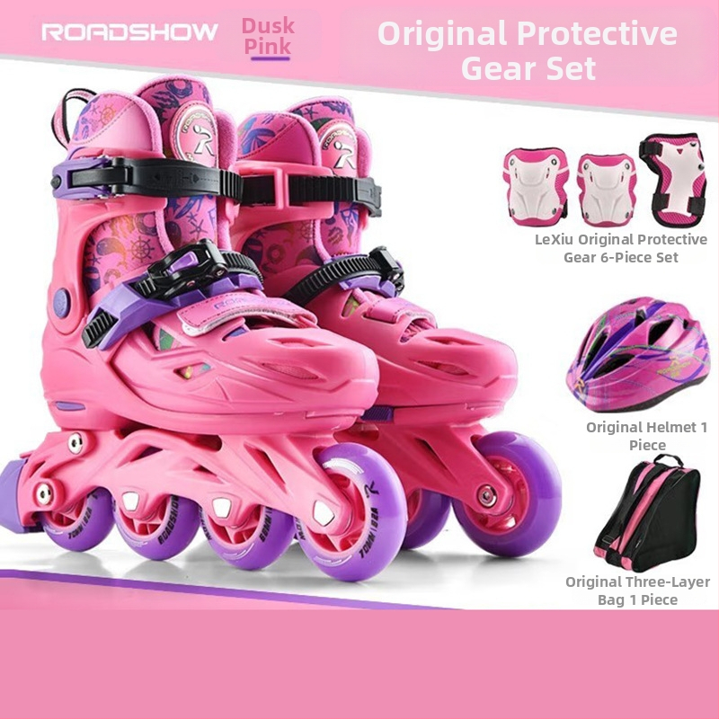 Gyerek görkorcsolya PU kerekekkel, egy soros kivitel, ROADSHOW/Le Xiu, uniszex