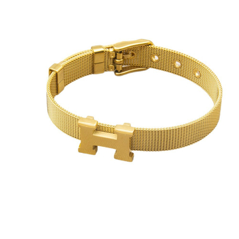 Brățară din oțel de titan - Unisex, geometrică, împletită, curea plasă, placare electroplată, bijuterie decorativă