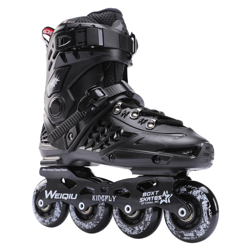 Felnőtt inline görkorcsolya – uniszex, egy sor PU kerekek, felső rész PP, ötvözet talp