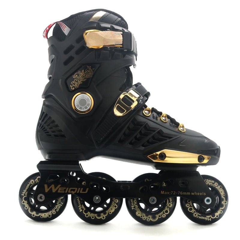 Felnőtt inline görkorcsolya – uniszex, egy sor PU kerekek, felső rész PP, ötvözet talp