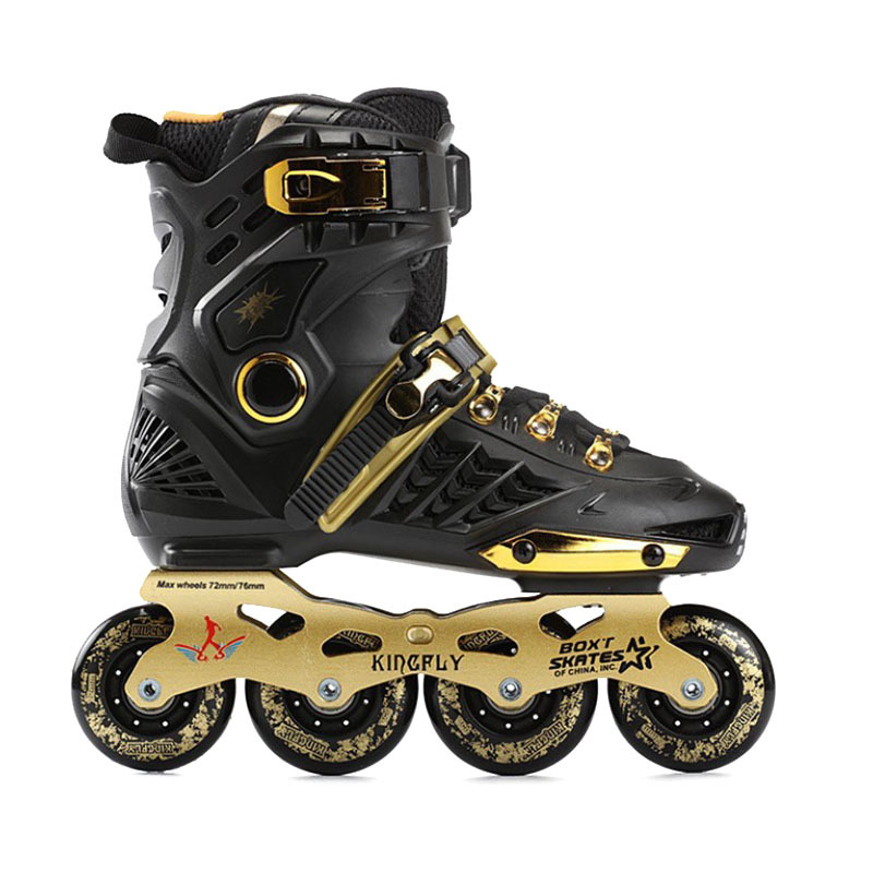 Felnőtt inline görkorcsolya – uniszex, egy sor PU kerekek, felső rész PP, ötvözet talp