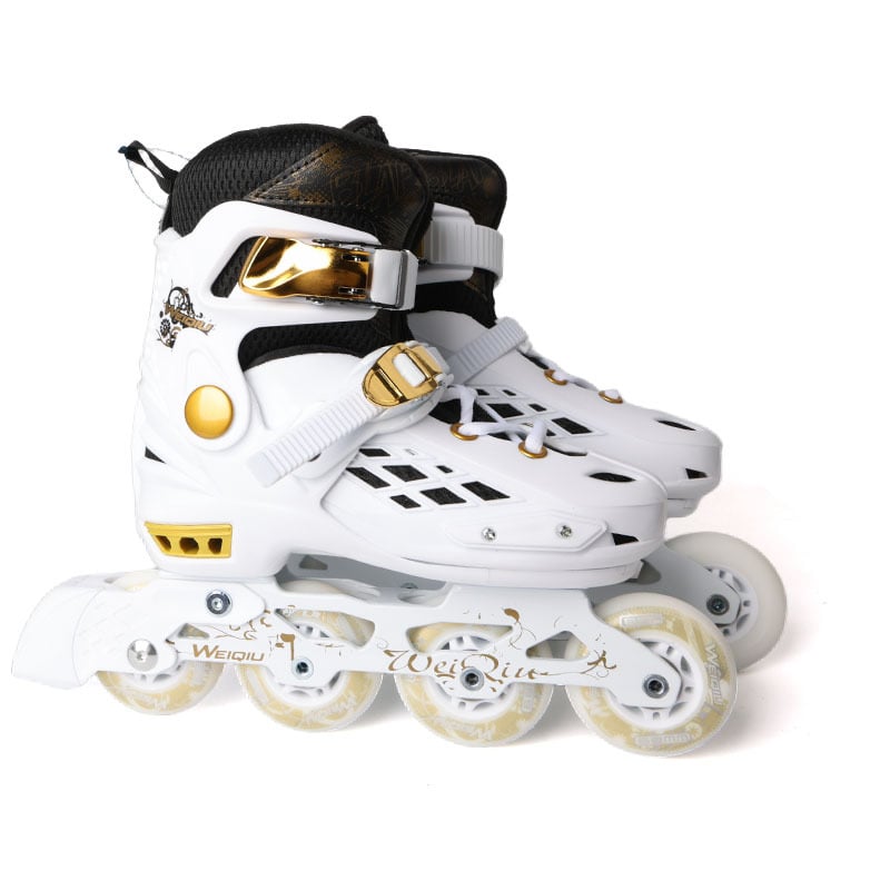 Felnőtt inline görkorcsolya – uniszex, egy sor PU kerekek, felső rész PP, ötvözet talp