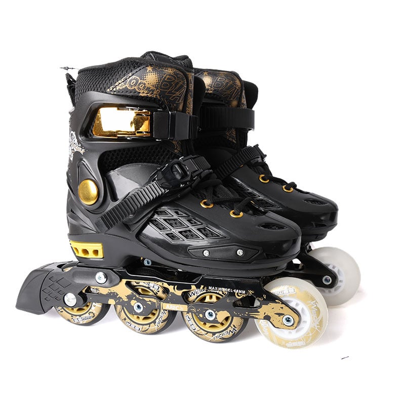 Felnőtt inline görkorcsolya – uniszex, egy sor PU kerekek, felső rész PP, ötvözet talp