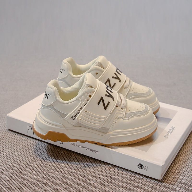 Légáteresztő műbőr sportcipő lányoknak, TPR talppal, 1–12 éveseknek