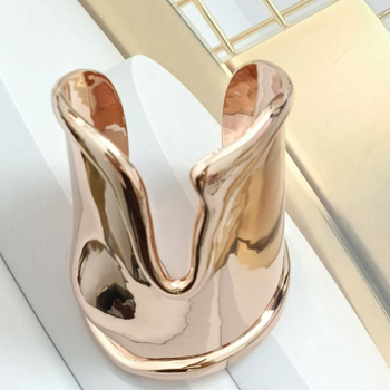 Brățară din argint, unisex, minimalistă, geometrică, placare electroplată