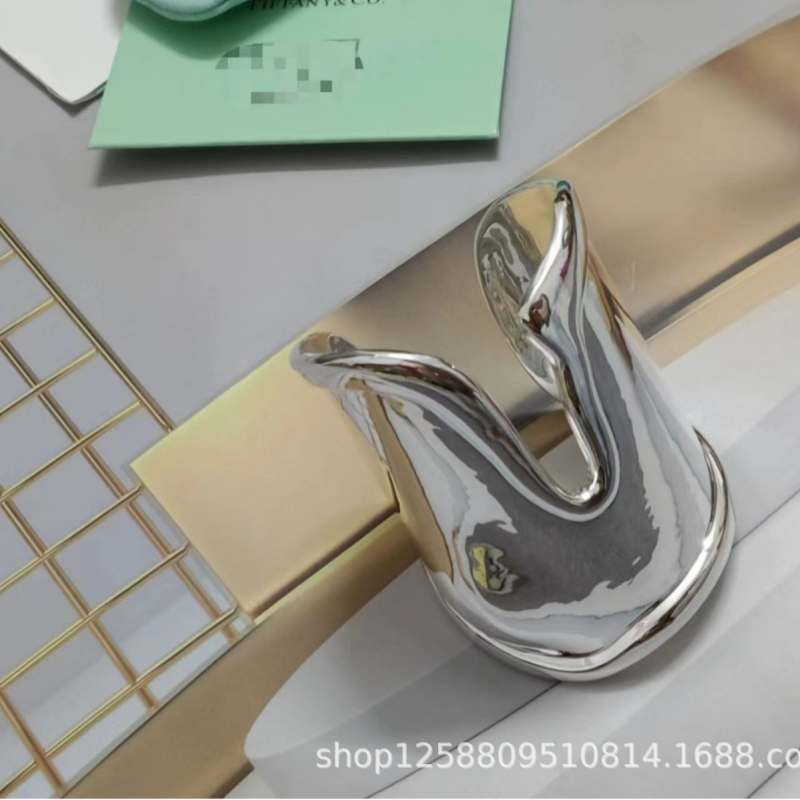 Brățară din argint, unisex, minimalistă, geometrică, placare electroplată