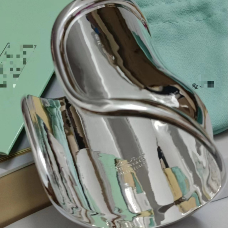 Brățară din argint, unisex, minimalistă, geometrică, placare electroplată