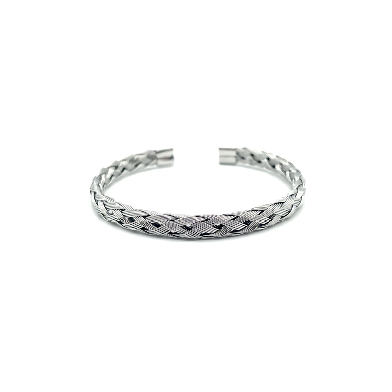 Гривна – титанов стомана, унисекс моден OL стил, геометричен дизайн, Garg