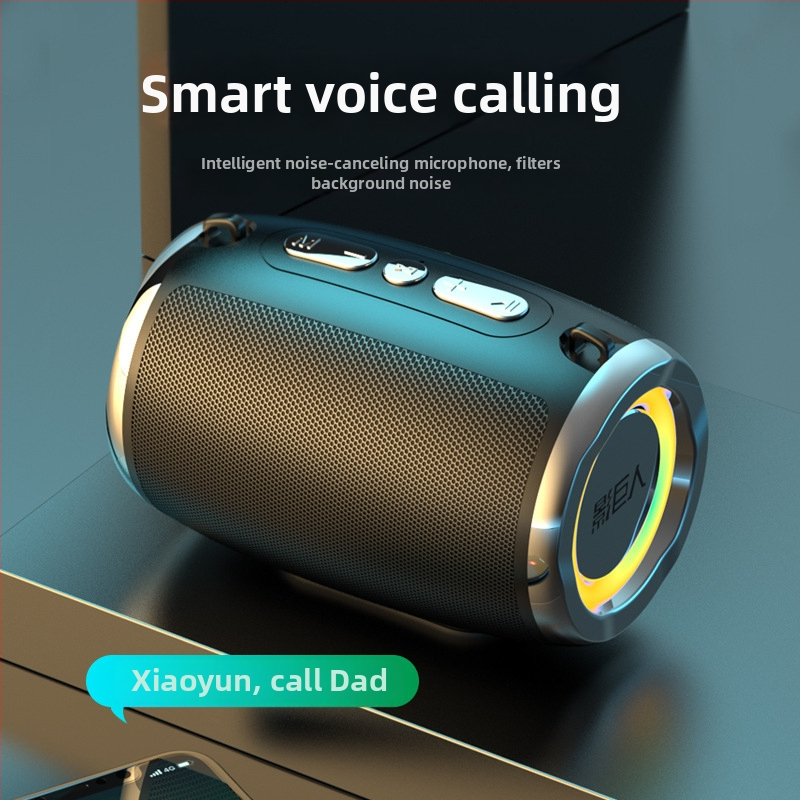 AI bezdrôtový Bluetooth reproduktor, prenosný mini zvukový systém s USB/TF kartou, 100 Hz–20 kHz, SNR ≥70 dB, IPX7 vodotesný