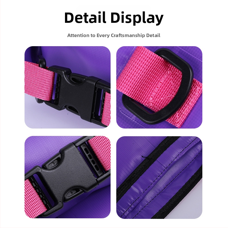 Dvojitá vodotesná taška na pláž cez rameno, objem 2L/5L, vodotesný PVC materiál, na pláž, plávanie, potápanie